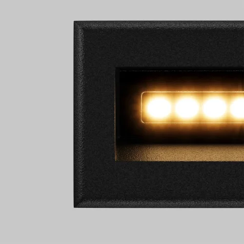 Подсветка для лестниц LED Bosca O045SL-L3B3K Maytoni уличный IP65 чёрный 1 лампа, плафон чёрный в стиле хай-тек современный LED фото 2